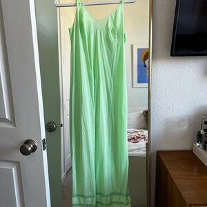 Vintage Green Maxi Dress Fits like a Small